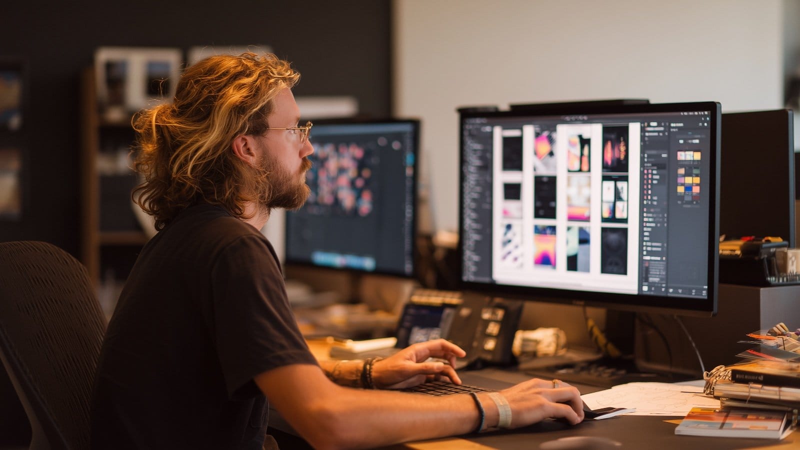 UX/UI designer working a website redesign